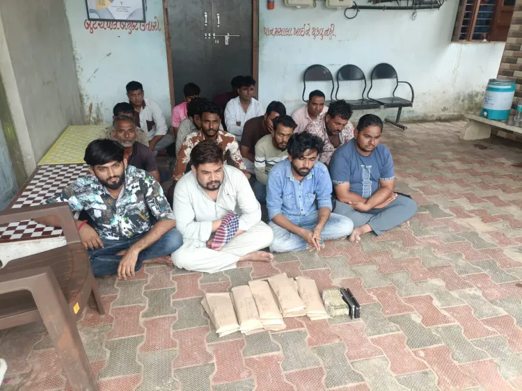 Gujarat Police raid Mehsana gambling den: 16 arrested, 35 wanted