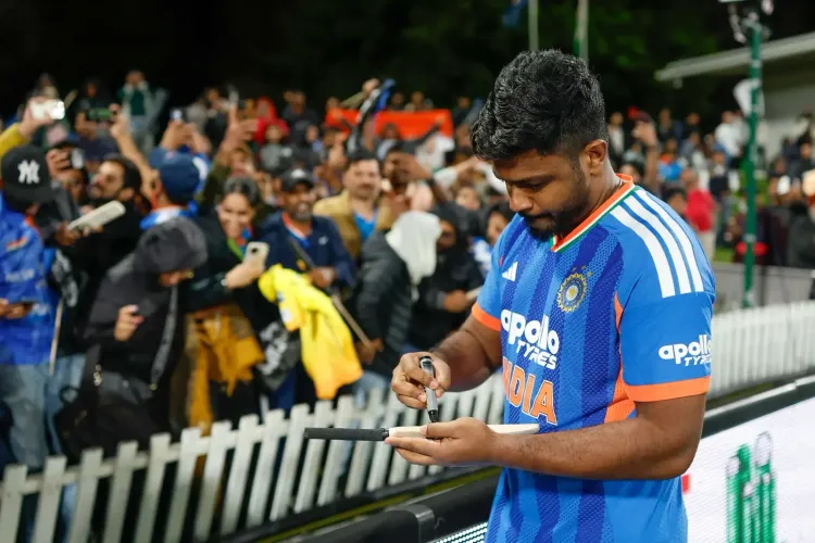 Samson's 33-ball 67 powers India's record 226-run chase vs New Zealand in 1st T20I