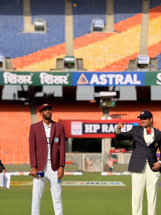 Did the West Indies Choose to Bat First Against India in the 1st Test?