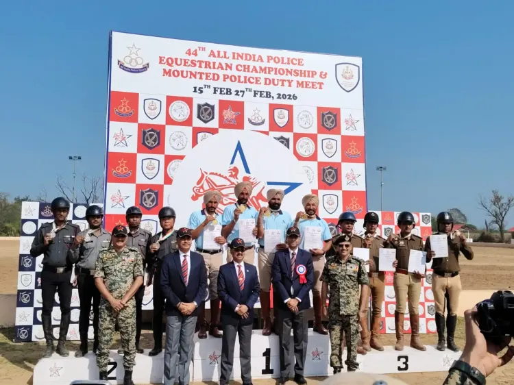 हरियाणा पुलिस का उत्कृष्ट प्रदर्शन: 44वीं ऑल इंडिया पुलिस इक्वेस्ट्रियन मीट में 4 पदक जीते