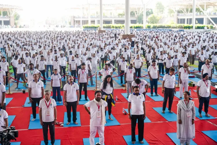6,000 perform Bhujangasana at Hyderabad, set Asia Book of Records mark