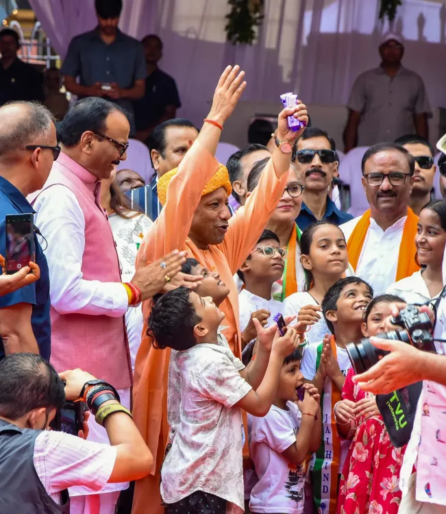 Lucknow marks 80th Independence Day with Yogi Adityanath hoisting Tricolour at Vidhan Bhavan