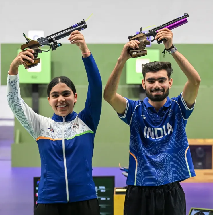India win gold, silver in shooting at 2026 Asian Games in Nagoya