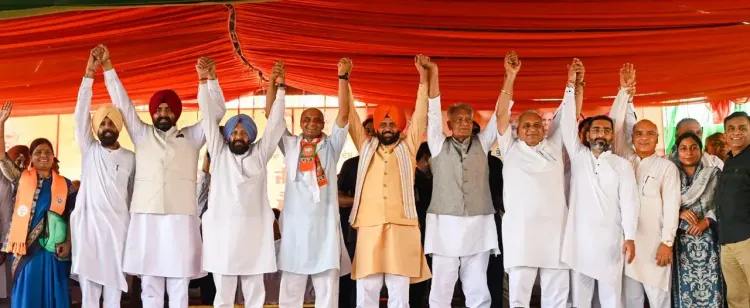 Haryana CM Nayab Saini calls AAP a 'gang of looters' at Punjab rally