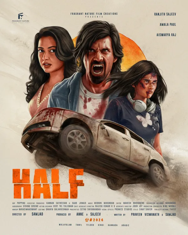 Have You Seen the New Poster for Abbas and Amala Paul's 'Half'?