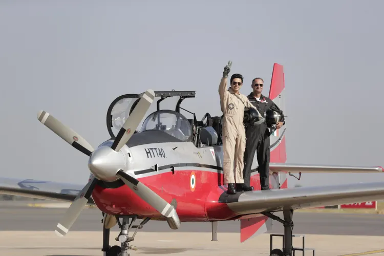 Aero Show 2025: BJP MP Experiences Indigenous Trainer Aircraft; Celebrates India's Defence Self-Reliance