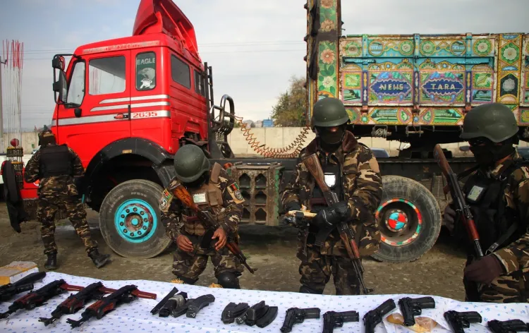 What Weapons Did Afghan Counter-Terrorism Police Discover?