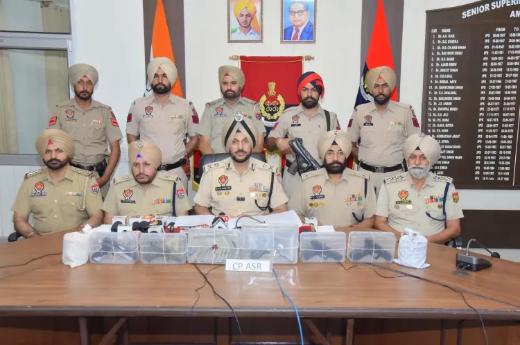 Afghan national, 2 juveniles among 6 held in Punjab for cross-border arms, drug racket