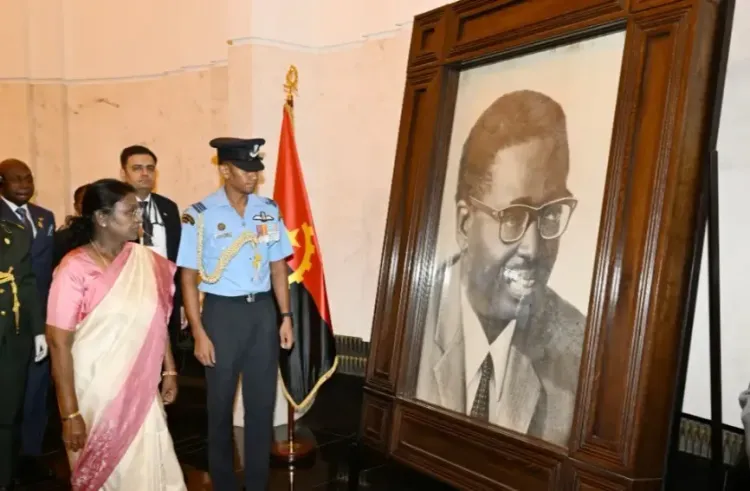 क्या राष्ट्रपति द्रौपदी मुर्मू ने अंगोला की यात्रा में नेटो को श्रद्धांजलि दी?