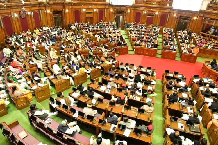 UP Assembly Session Adjourned Indefinitely Amid SP Protests