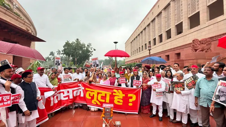 Akhilesh Yadav targets BJP with sharp verse on religion and corruption