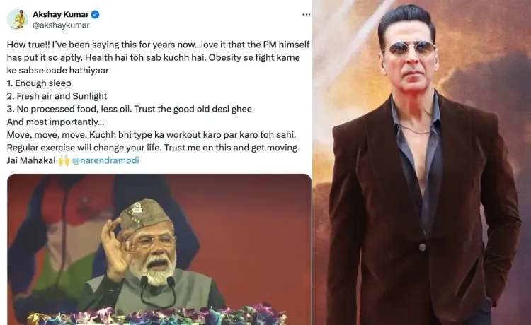 Akshay Kumar Praises PM Modi’s Call for Anti-Obesity Initiative