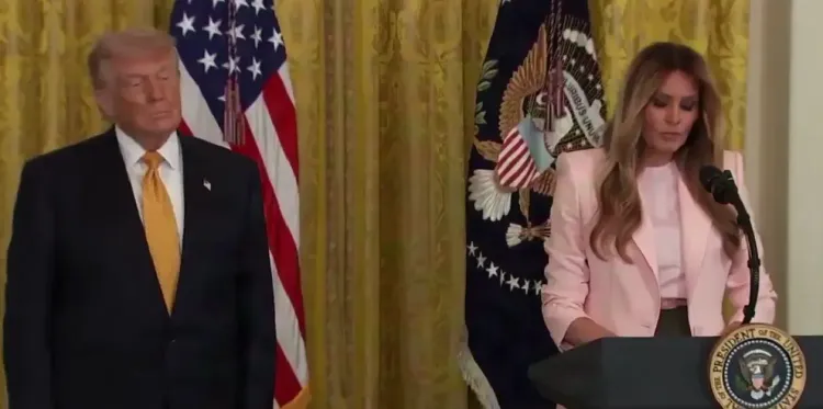 Melania Trump honours military mothers at White House ahead of Mother's Day