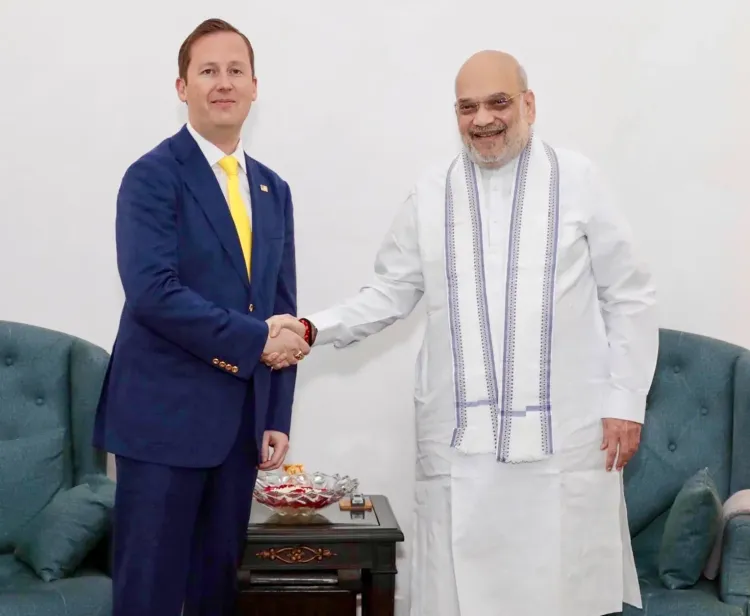 अमेरिकी राजदूत सर्जियो गोर की गृहमंत्री अमित शाह से मुलाकात, आतंकवाद-नशा-सीमा सुरक्षा पर बनी रणनीति