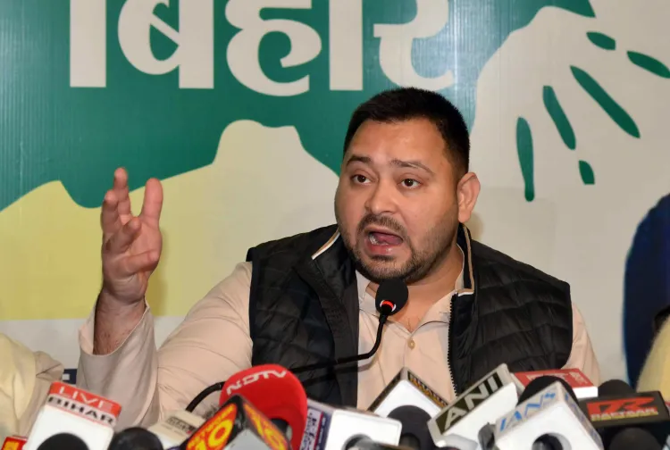 In a heated exchange, Santosh Singh questions Tejashwi Yadav’s mental stability