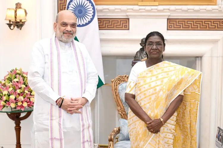 Amit Shah Calls on President Murmu at Rashtrapati Bhavan