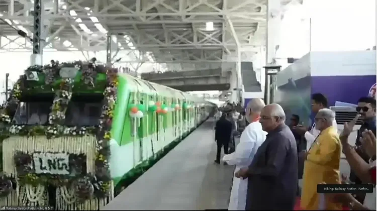 Amit Shah flags off India's first LNG-powered train at Sabarmati