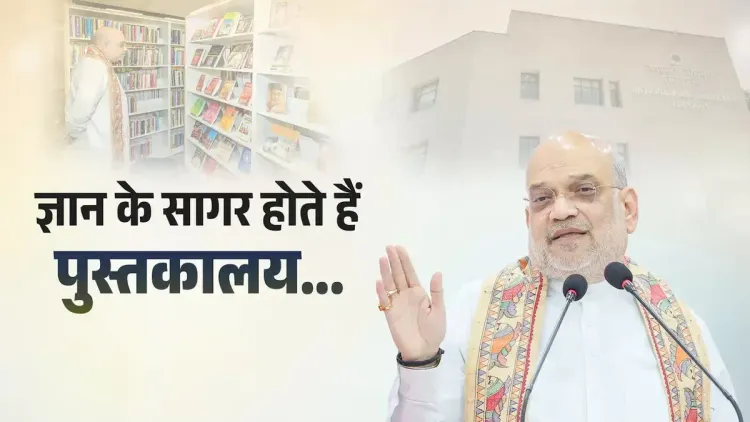Amit Shah: Libraries Are the Root of Nation-Building