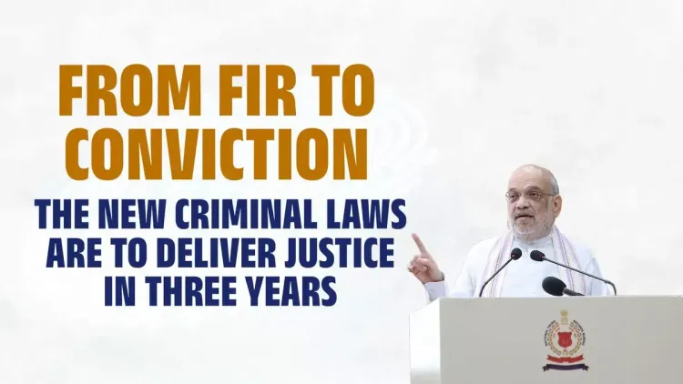 Amit Shah: New Criminal Laws Aim for Justice in 3 Years