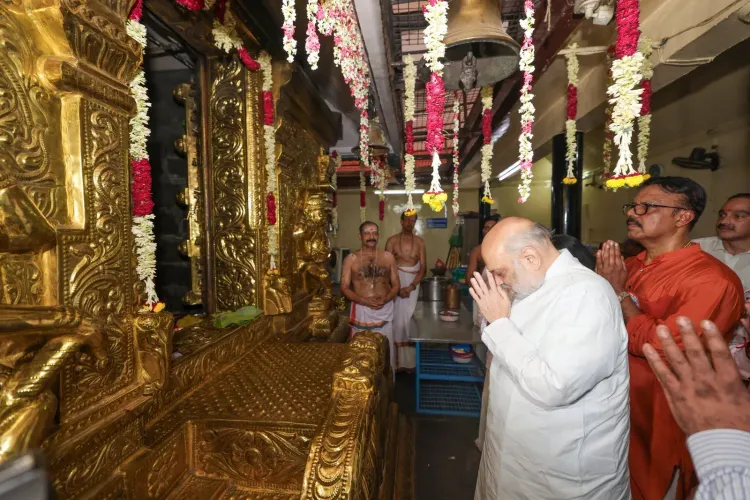 Amit Shah offers puja at Ayyappa Temple in R.K. Puram