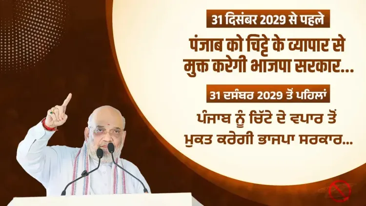 Amit Shah Pledges Punjab Drug-Free by 2029, Seeks BJP Vote