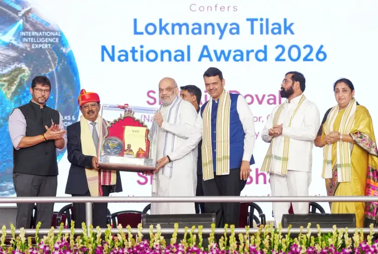 Amit Shah presents Lokmanya Tilak National Award 2026 to NSA Doval in Pune