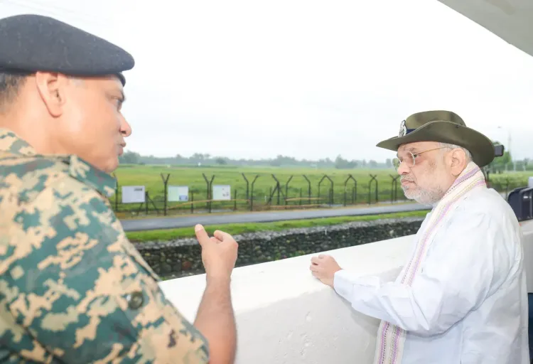 Amit Shah Reviews BSF Watch Tower Vigil at Siliguri Corridor
