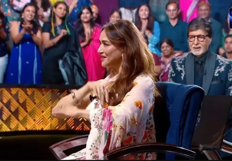 Amitabh Bachchan calls Madhuri Dixit 'incredible' after KBC dance on 'Kaahe Ched Mohe'