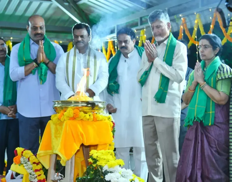 Andhra Pradesh CM Celebrates Bill Passage with Amaravati Farmers