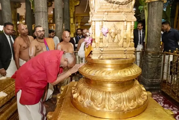 उपराष्ट्रपति सीपी राधाकृष्णन ने तिरुचनूर में पद्मावती अम्मावरी मंदिर में किए देवी दर्शन