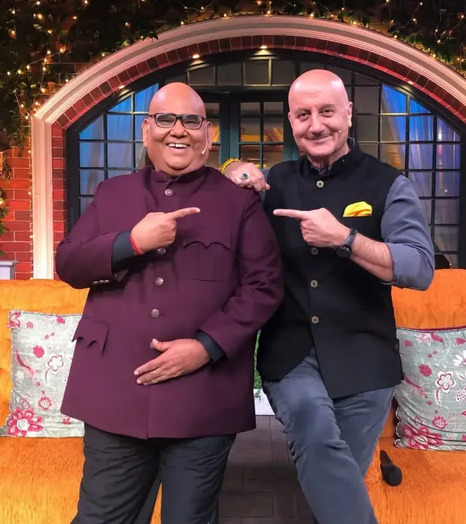 Anupam Kher shares emotional tribute to Satish Kaushik with Kapil Sharma memory