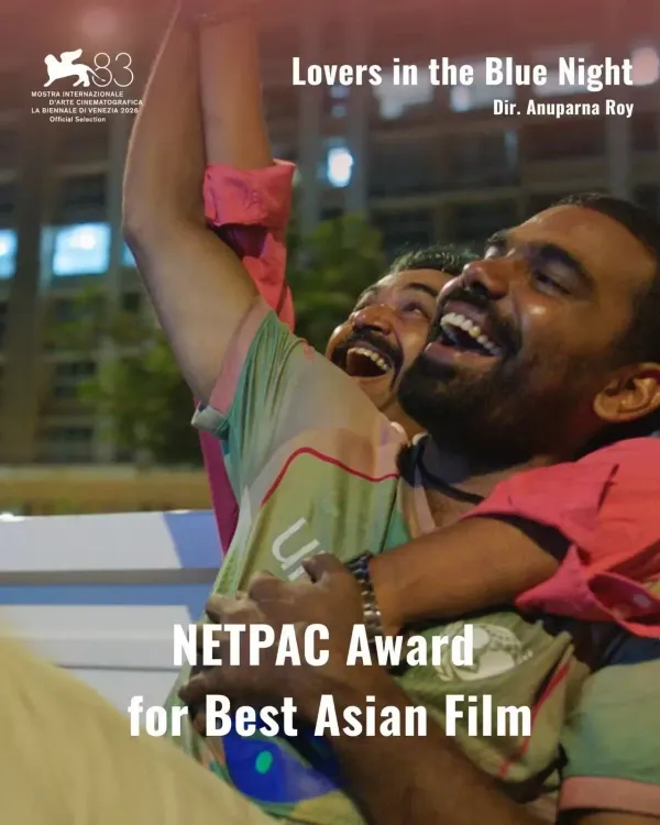 Lovers in the Blue Night wins NETPAC Best Asian Film at Venice 2026