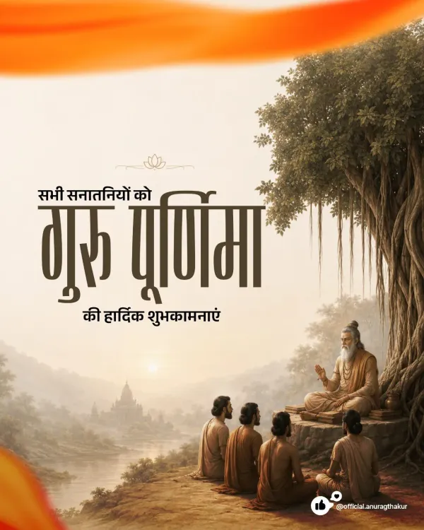 Anurag Thakur Extends Guru Purnima Greetings