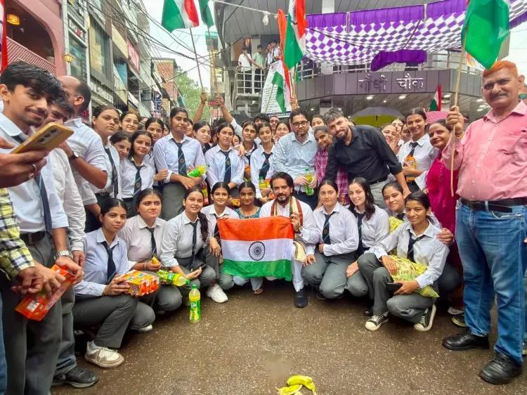 Anurag Thakur leads grand Tiranga Yatra in Hamirpur