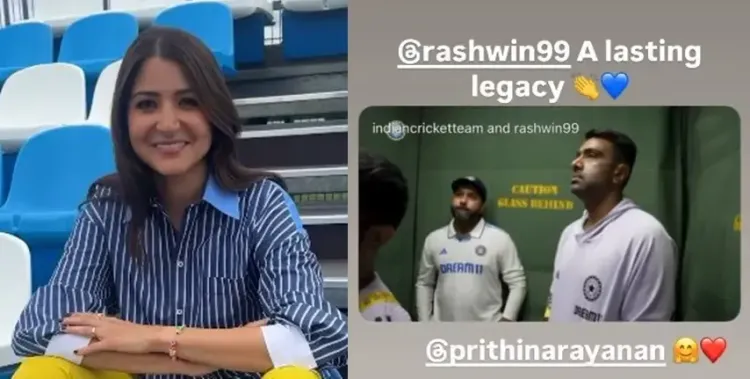 Anushka Sharma Celebrates the Legacy of Ravichandran Ashwin