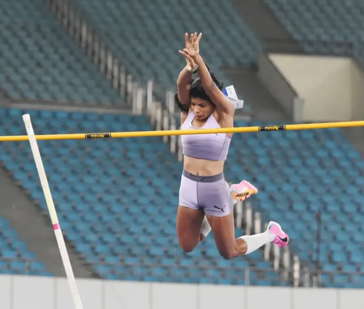 Anushka Yadav smashes hammer throw meet record at 65th Nationals