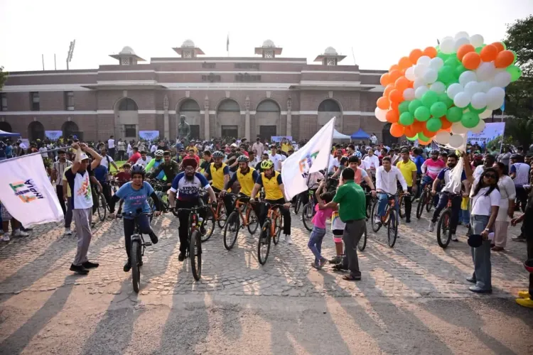 Armed Forces lead 73rd Fit India Sundays on Cycle in Delhi with 800+ cyclists
