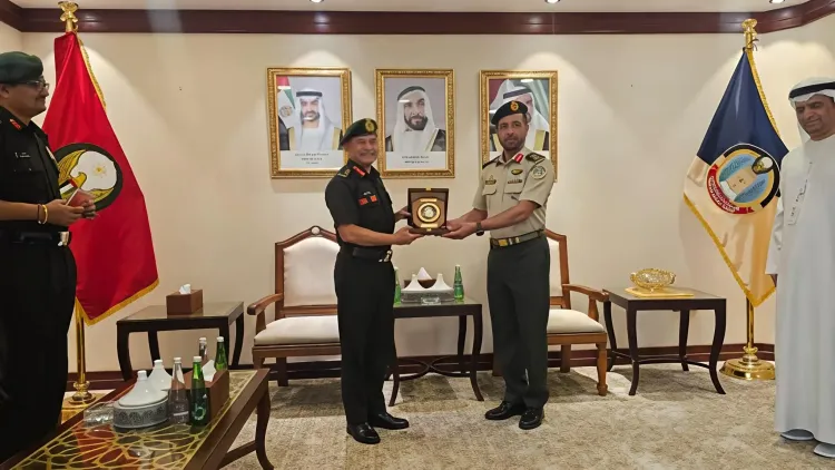 What Did Army Chief General Dwivedi Discuss During His Visit to the UAE National Defence College?