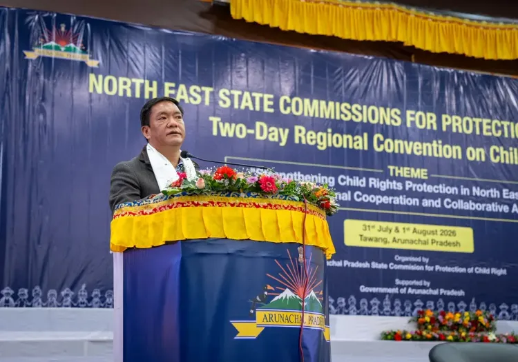 Pema Khandu calls Northeast states to unite against child trafficking, online abuse