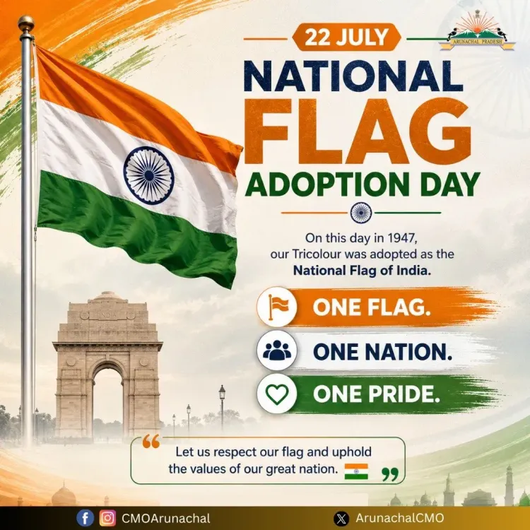 Arunachal CMO Marks National Flag Adoption Day