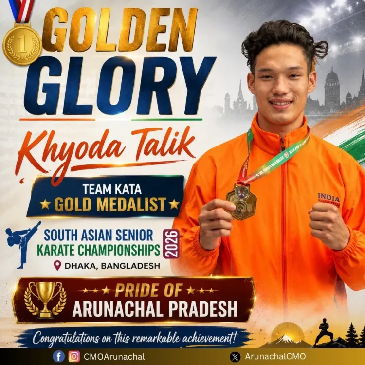 Arunachal's Khyoda Talik wins Team Kata Gold at South Asian Karate 2026