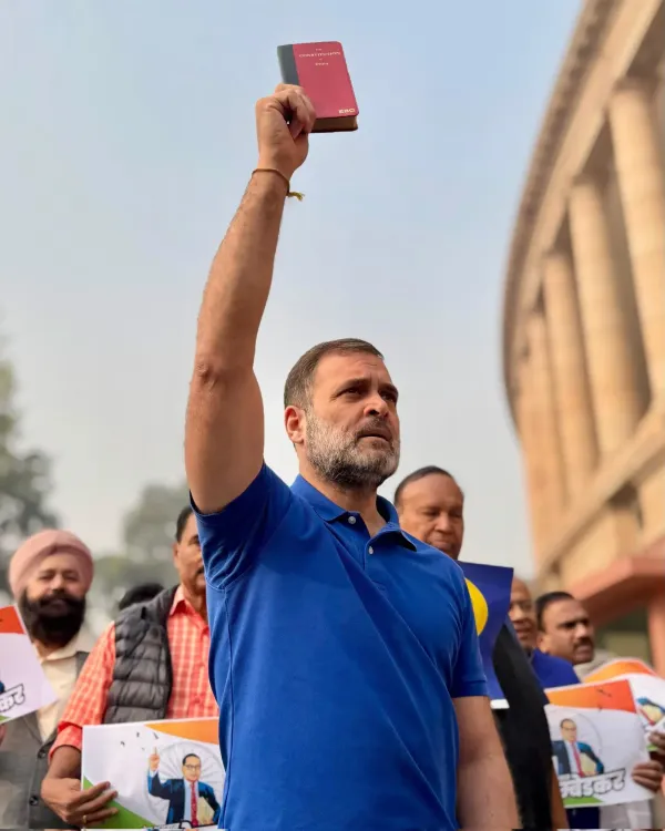 As long as Constitution is secure, rights of every Indian are secure: LoP Gandhi on Samvidhan Divas