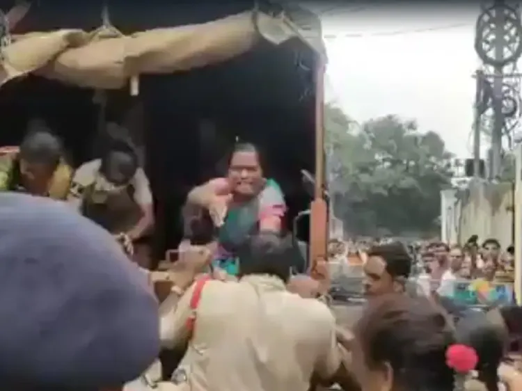 ASHA Worker Strikes Policeman Amid Salary Protest in Hyderabad