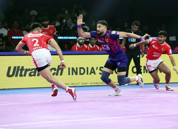 Did Ashu Exploit Shadloui's Struggles? Rishank Analyzes Gujarat Giants' Defeat to Dabang Delhi