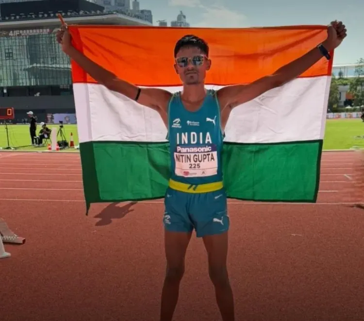Asian U20 Athletics: Nitin Gupta wins 5000m race walk gold; Sadhna takes triple jump silver