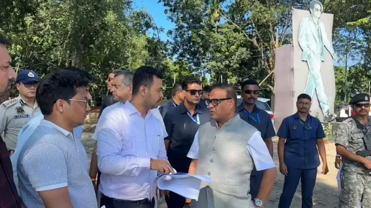 Assam CM Himanta inspects Zubeen Kshetra in Sonapur