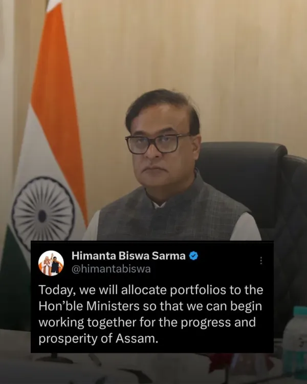 Assam CM Office Announces Portfolio Allocation for Ministers