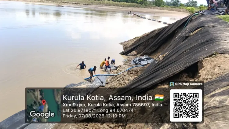 Assam CM Office: Dikhow Bund restoration underway in Sivasagar