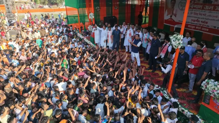 Assam CM Sarma attacks Congress candidate Sibamoni Bora at Nagaon bypoll rally