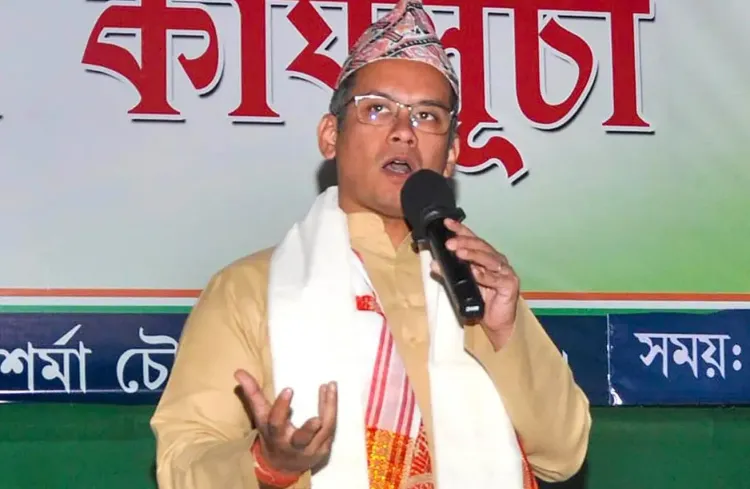 What Caused Violence at the Congress Meeting in Assam?